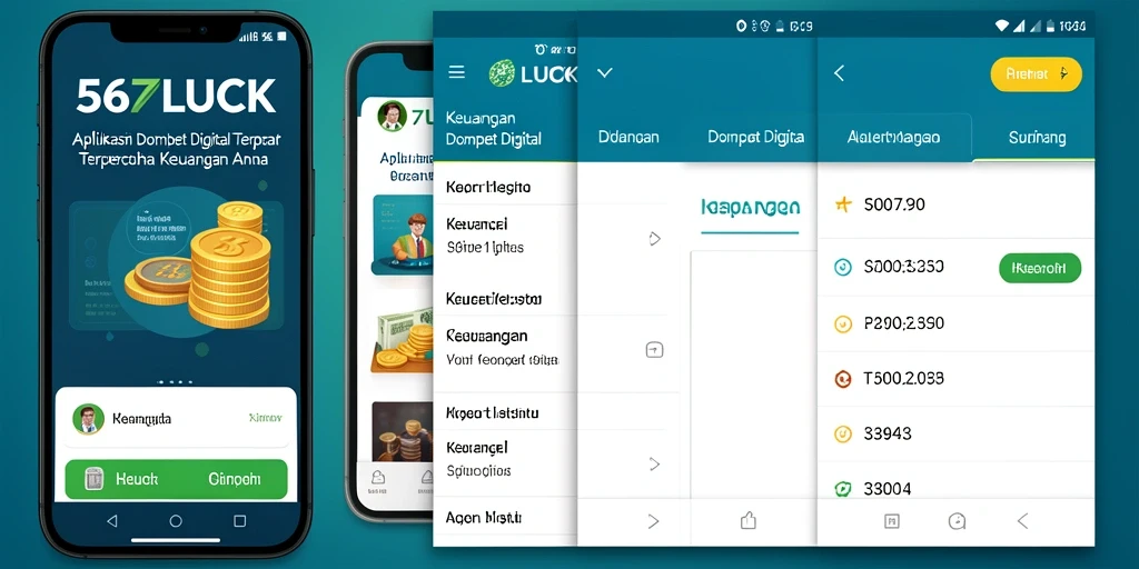 Antarmuka aplikasi Dompet Digital 567LUCK yang ramah pengguna.