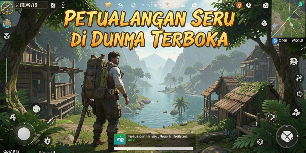Tampilan antarmuka ASIA918 yang memukau dan interaktif dalam game Open World.