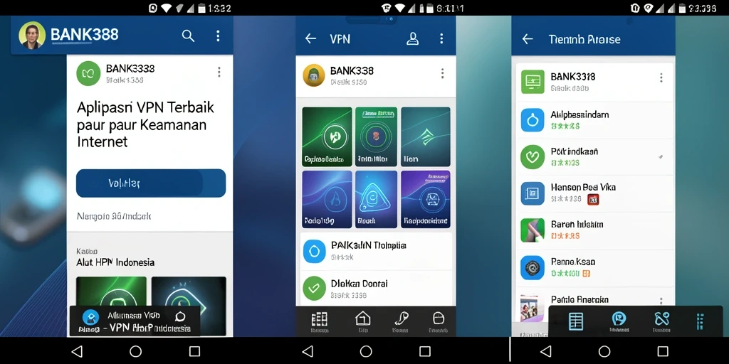 Tampilan antarmuka aplikasi BANK338 yang sederhana dan efektif.