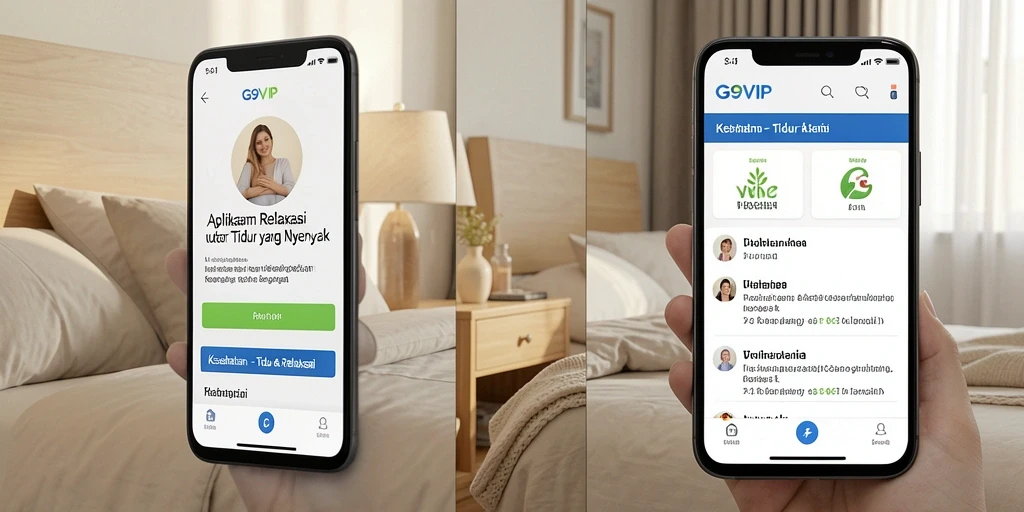 Antarmuka G9VIP untuk tidur yang relaks dan nyaman.